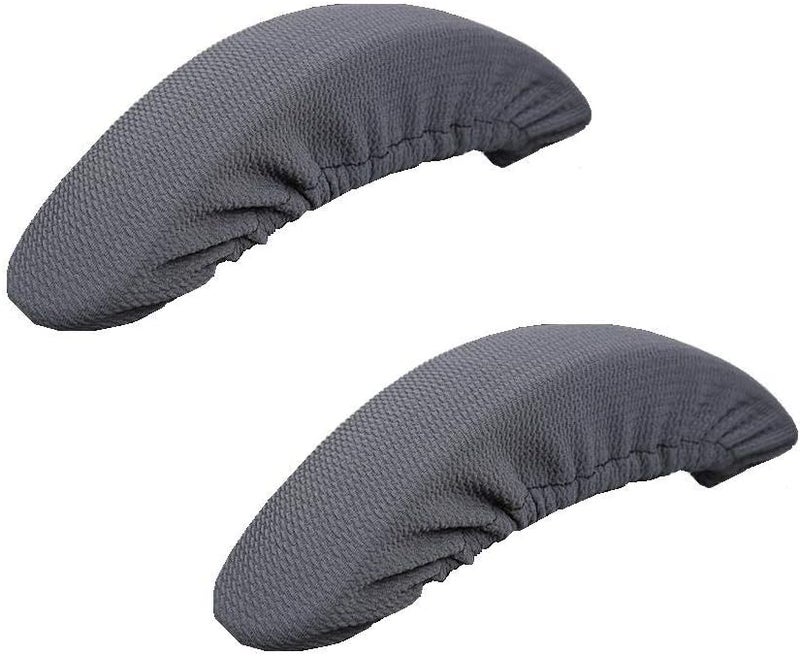 Isccdy Removable Washable Office Chair Armrest Slipcovers Covers Pads (Gray) - Image 1